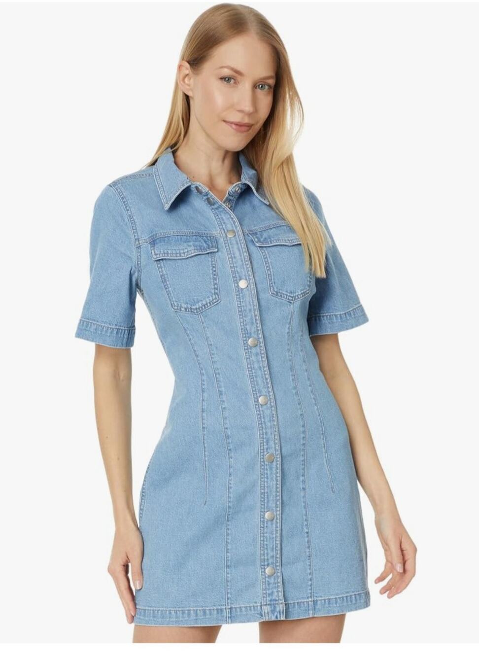 Madewell Light Blue Denim Mini Dress 4